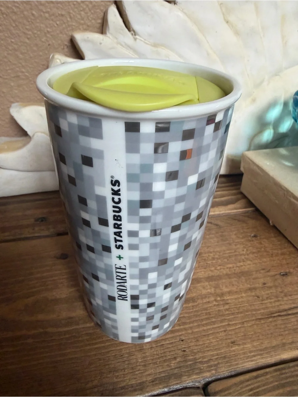 Starbucks 2012 Rodarte Pixel Ceramic Coffee Tumbler